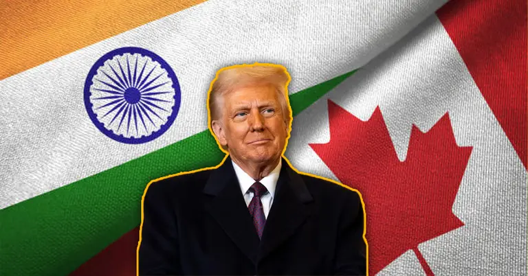 ভারত ও কানাডার পতাকা, ডোনাল্ড ট্রাম্প